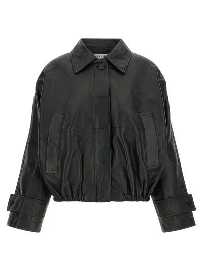 ROHE ROHE BLOUSON LEATHER JACKET