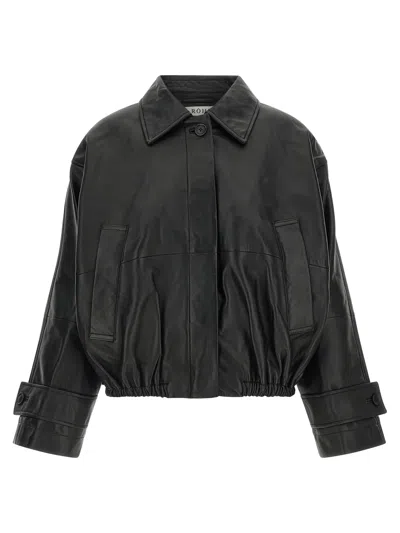 ROHE ROHE BLOUSON LEATHER JACKET
