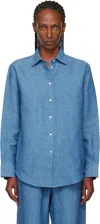 Rohe Chambray Buttoned Shirt In Blue