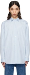 Rohe Blue Relaxed Shirt In 460 Sky Blue / White
