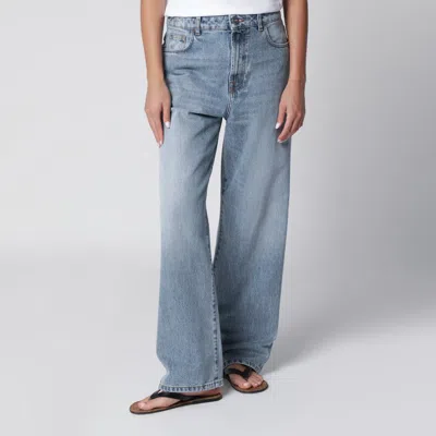 Rohe Róhe Blue Washed-effect Bruun Wide-leg Jeans