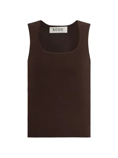 Rohe Braun Square-neck Top In Brown