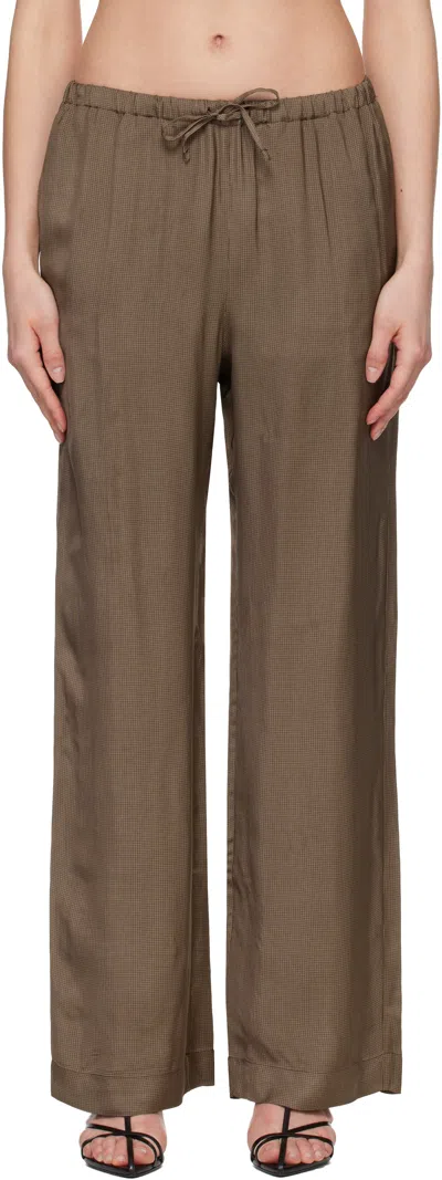 Rohe Brown Relaxed Fit Trousers