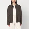 Rohe Róhe Blouson Wool Jacket In Brown