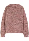 Rohe Pink Melange Crewneck Sweater In Brown