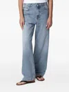 Rohe Bruun Low-rise Wide-leg Jeans In Blue