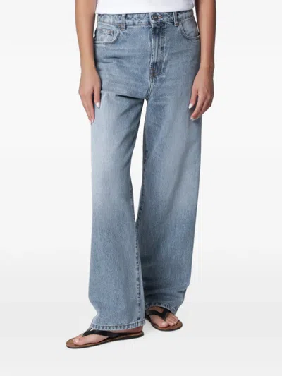 ROHE BRUUN LOW-RISE WIDE-LEG JEANS