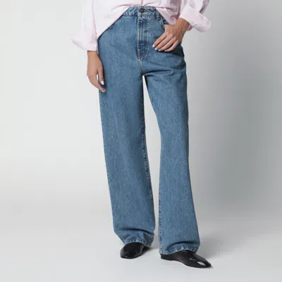 Rohe Róhe Bruun Signature Baggy Jeans Heritage Blue In Multi