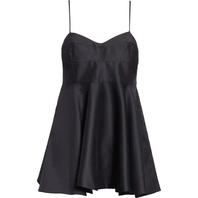 ROHE RÓHE BUSTIER PEPLUM TOP
