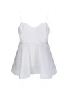 Rohe Optical White Peplum Bustier In White