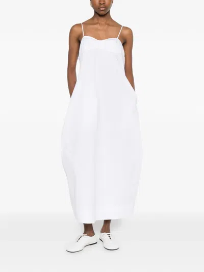 Rohe Bustier Voluminous Maxi Dress In Gray