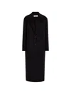 Rohe Single-breasted Wool Coat In Black