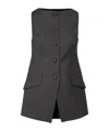 Rohe Button-front Vest In Black