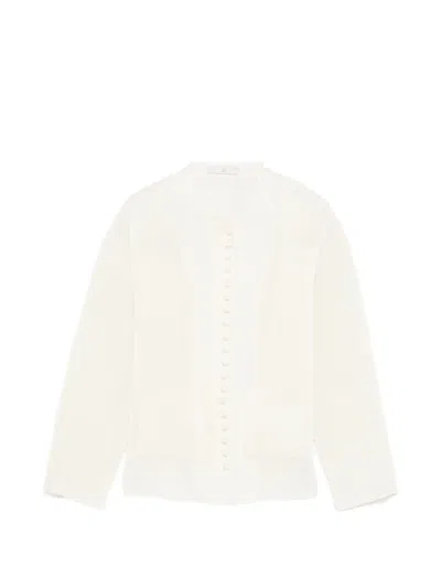 Rohe Button Patch-pocket Blouse In White