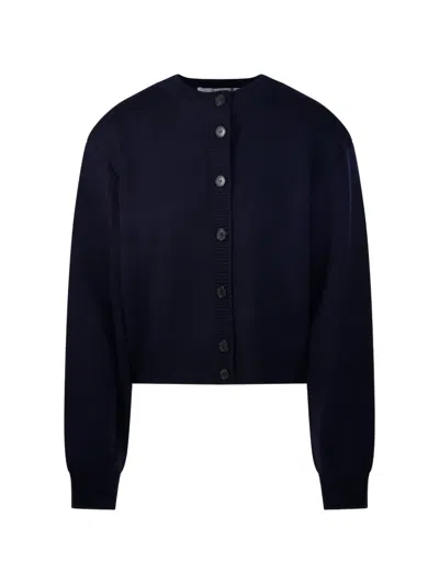 Rohe Button-fastening Ribbed Cardigan In Blue