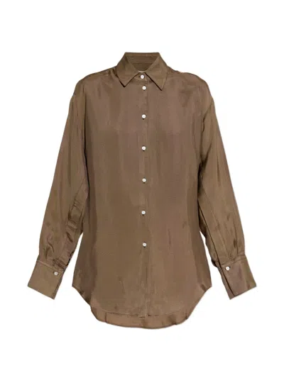 Rohe Button-up Shirt In Brown