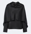 Rohe Caped Satin Top In Multi