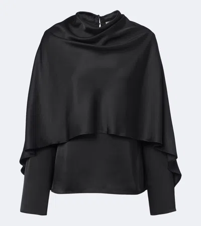 Rohe Caped Satin Top In Multi