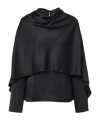 Rohe Caped Satin Top In Multi