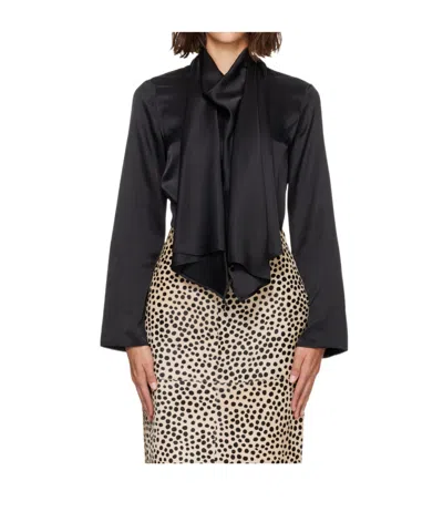 Rohe Cape-style Shirt In Black