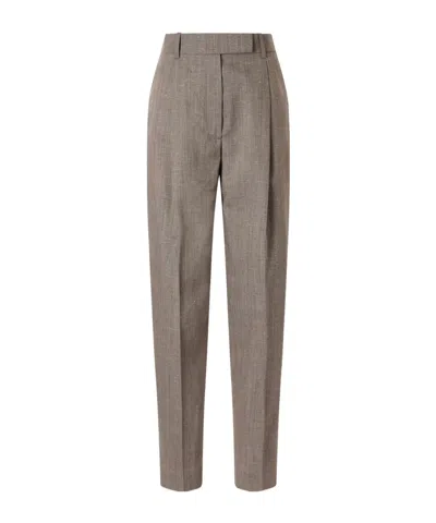 Rohe Daria Wool-blend Tapered Pants In Gray