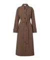 Rohe Checked Belted Coat In Brown