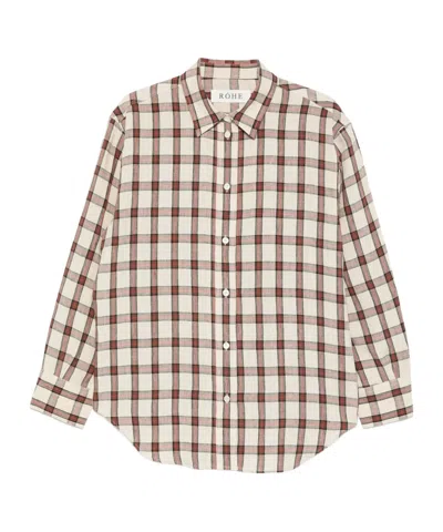 Rohe Róhe Checked Button-up Shirt In Multi