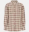 Rohe Oversized Checked Linen Shirt In Multi