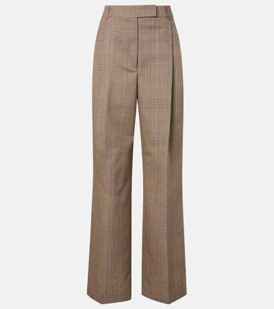 Rohe Prince Of Wales Wide Leg Pants In Multi