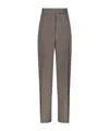 Rohe Róhe Checked Wide-leg Trousers In Gray