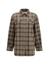 Rohe Check-patterned Pocket Shirt In Brown