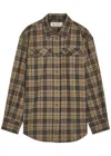 Rohe Check-patterned Pocket Shirt In Brown