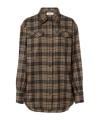 Rohe Check-patterned Pocket Shirt In Brown