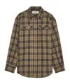 Rohe Checked Wool-blend Overshirt In Brown