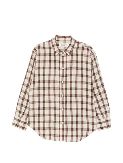Rohe Check-pattern Oversized Shirt