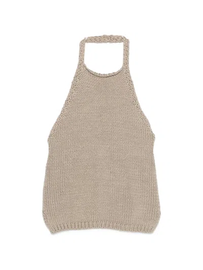 Rohe Chunky-knit Halter Top In Neutral