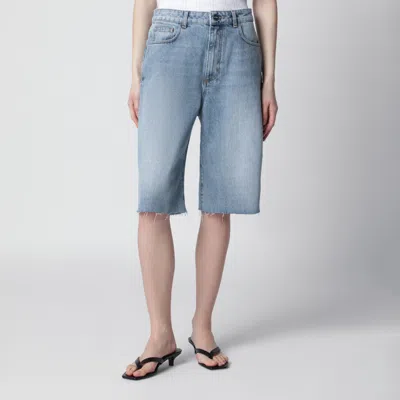 Rohe Classic Blue Denim Bermuda Shorts