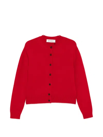 Rohe Classic Cardigan In Red