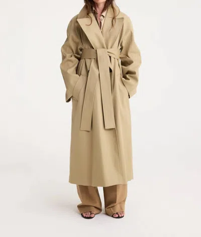 Rohe Classic Trench Coat In Khaki
