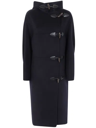 ROHE COAT DOUBLE-FACED WOOL "DUFFLE COAT",820.11.415 410322 NAVY