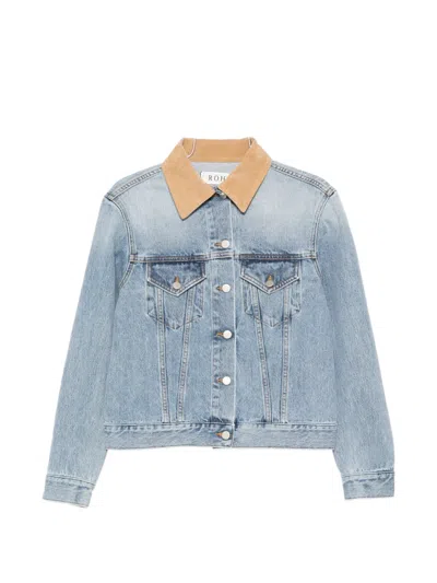 Rohe Collar Pocket Jacket In Blue