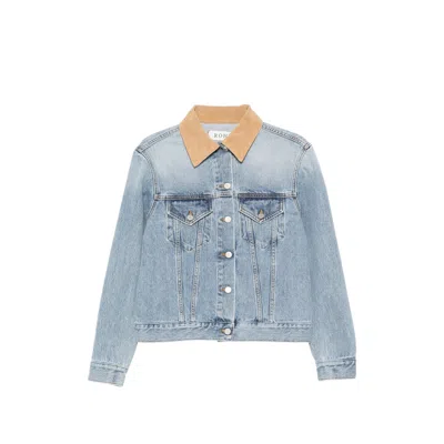 Rohe Collar Pocket Jacket In Blue