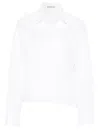 Rohe Reinvented Tuxedo Wrap Shirt In White