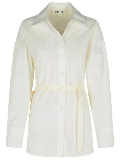 Rohe Róhe Combined Silk Poplin Waistcoat-shirt In White