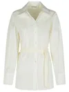 Rohe Combined Silk Poplin Vest-shirt In White