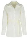 Rohe Combined Silk Poplin Vest-shirt In White