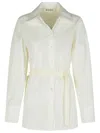 Rohe Róhe Combined Silk Poplin Vest-shirt In White