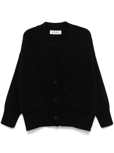 Rohe Compact Cardigan In Black