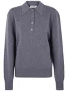 Rohe Compact Knitted Polo Clothing In Gray