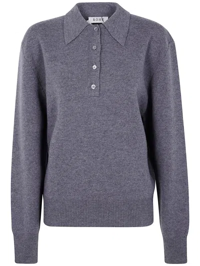 ROHE RÓHE COMPACT KNITTED POLO